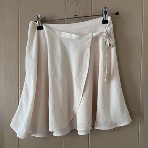 Sunday Best Cream Wrap Dress